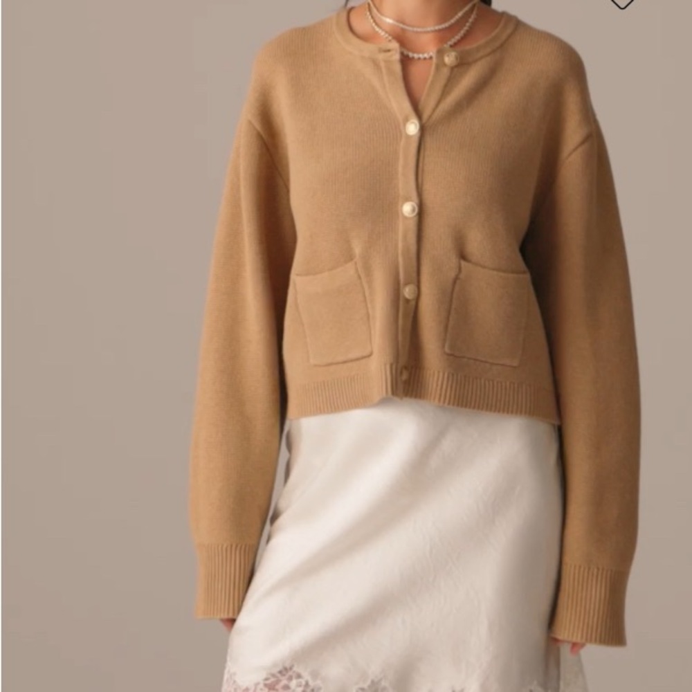 J Crew Classic Tan Women's Sweater